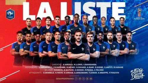 2018世界杯法国国家足球队阵容 最新23人大名单
