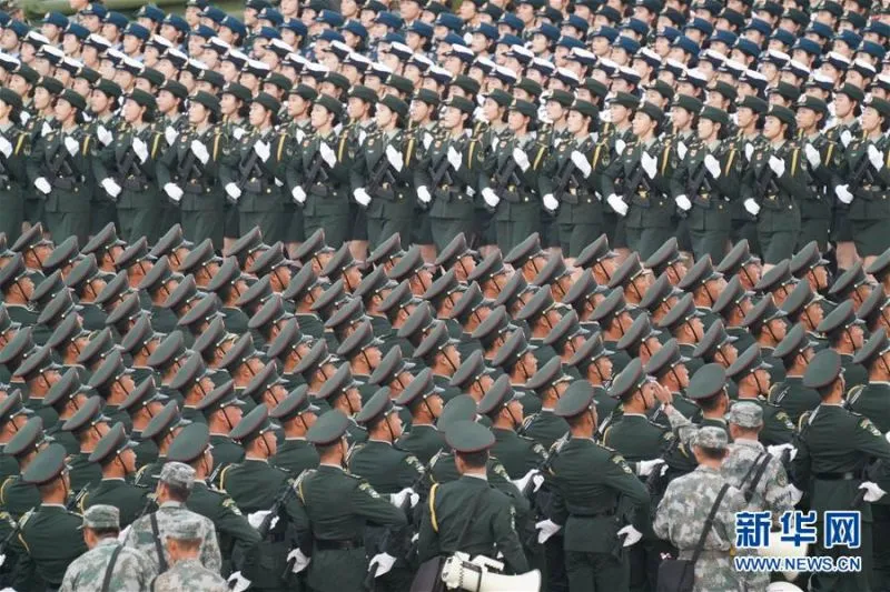 2019国庆70周年阅兵高清图片 受阅官兵在训练场训练现场图