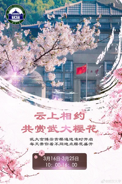 2020武大樱花直播日程时间 云赏武大樱花视频直播观看入口