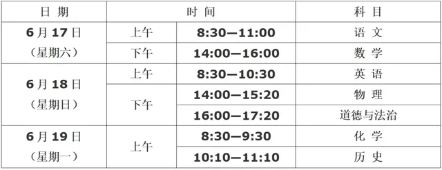 2023年西安中考时间表：西安中考满分多少分+考试科目一览