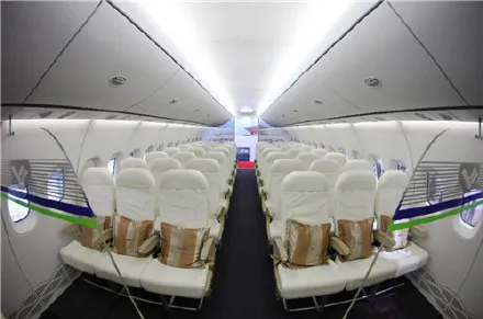 C919国产大飞机价格：国产客机C919内舱照片曝光