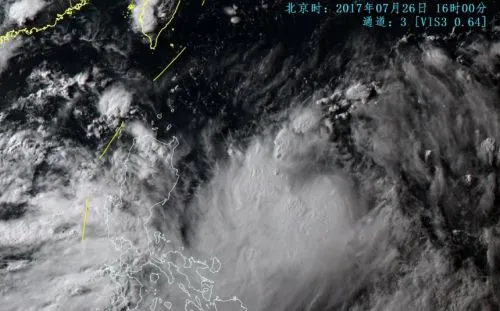 台风“纳沙”卫星云图