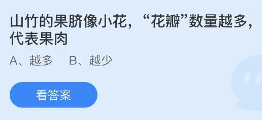 今日蚂蚁庄园小鸡课堂正确答案最新：赠礼请对方笑纳的笑是指什么意思？山竹花瓣数量越多代表果肉？