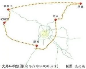 北京七环路线规划图 将经廊坊、张家口、唐山和承德